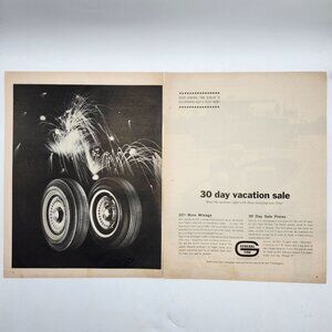 Vintage General Tire Lee Riders Imperial Whiskey LIFE Magazine Print Ads